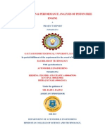 Fabrication & Performance Analysis of Piston Free Engine: A Project Report Submitted To