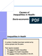 Causes of Inequalities in Health: Socio-Economic Status