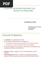 Ec09 505 Microprocessors and Microcontrollers: Prepared by Lekha Pankaj Asst - Professor ECE Dept