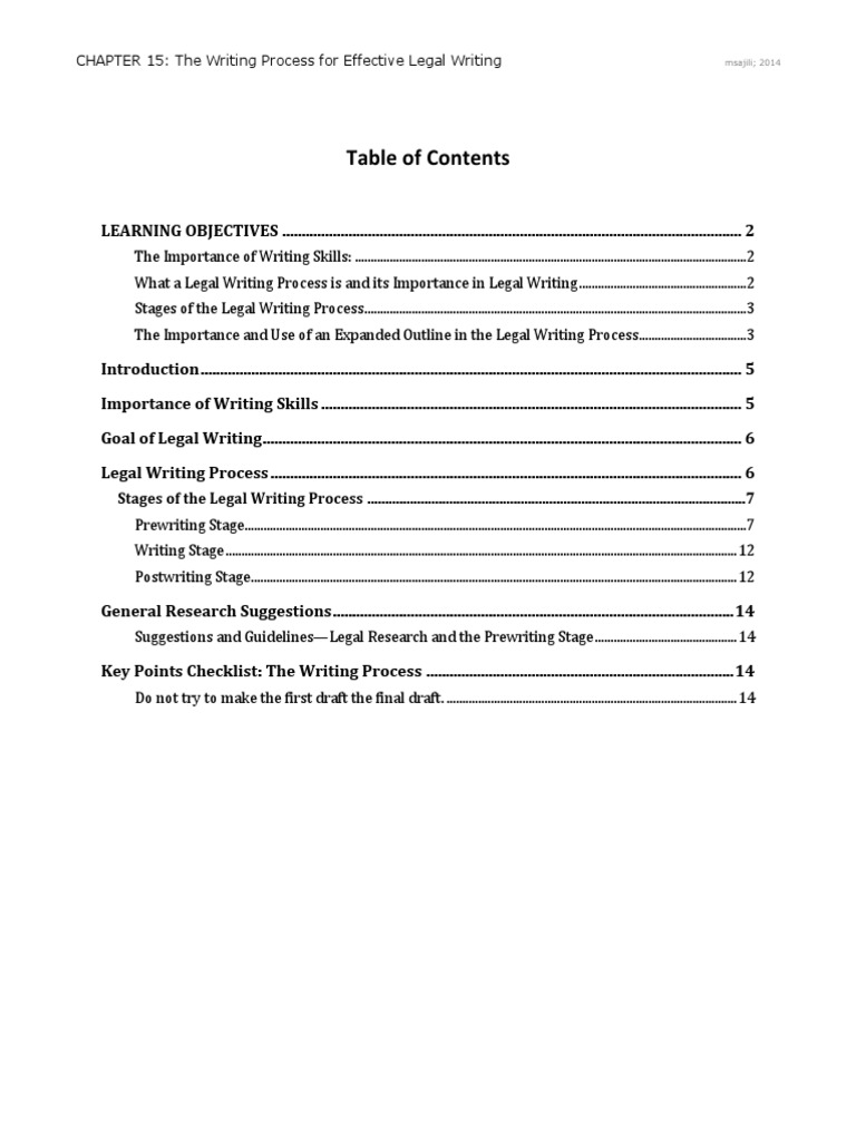 Effective Legal Writing Process Guide | PDF | Brief (Law) | Appeal