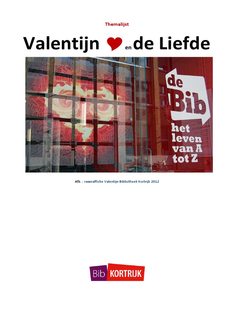 Themalijst Valentijn En De Liefde