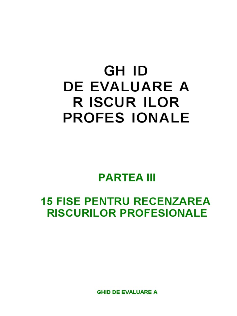 CONTROL VERIFIC. 15 Fise Inventar - Riscuri | PDF