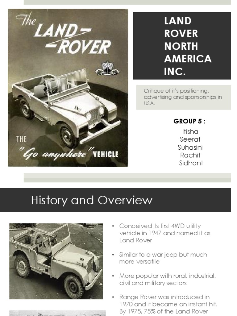 Land Rover USA: Positioning & Marketing Analysis | PDF | Luxury ...