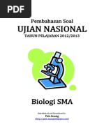 Download Pembahasan Soal UN Biologi SMA 2013 by Rizkian Ancar Santoso SN203637426 doc pdf