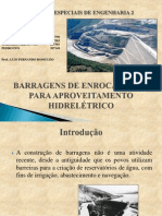 TOPICOS ESPECIAIS 2 - BARRAGENS DE ENROCAMENTO APRESENTAÇÃO