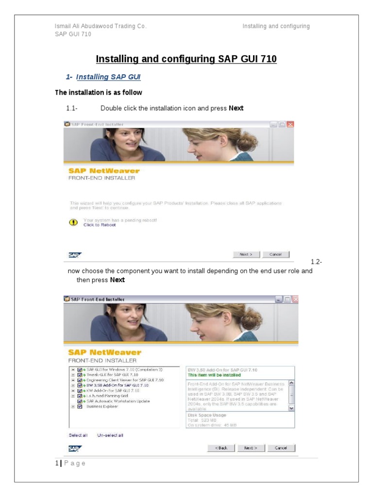 Sap-Gui Installation Guaide | PDF | Computing Platforms | Computer ...