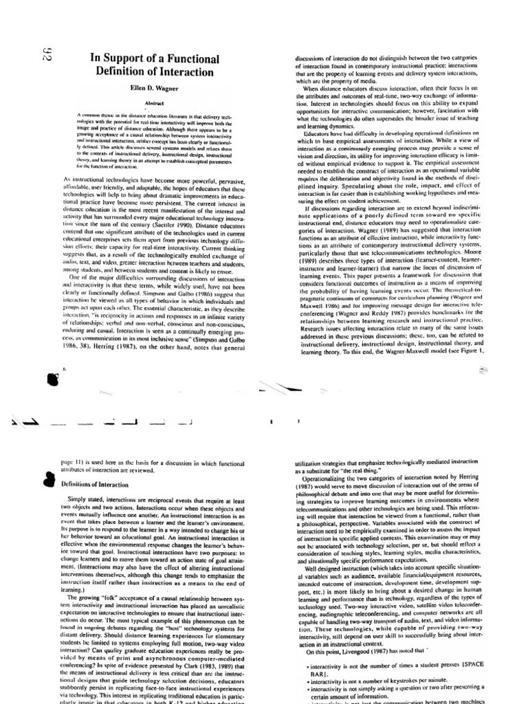 Defining Interaction in Education | PDF | Foreign Language Studies ...