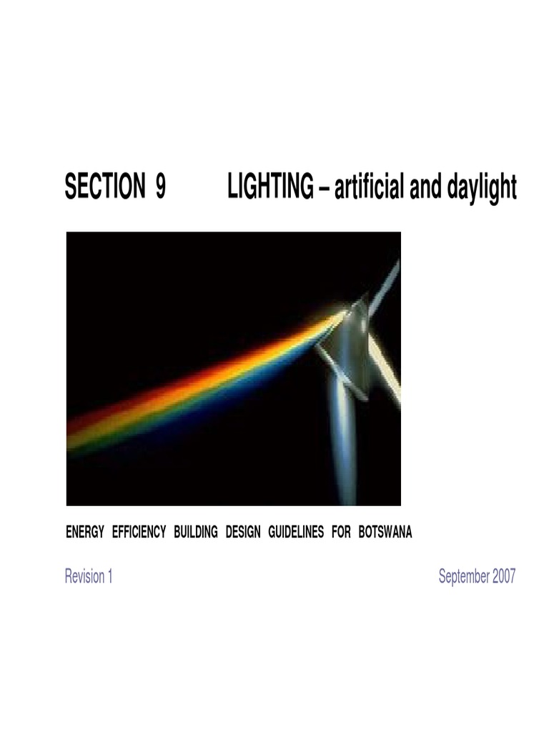 Energy Efficient Lighting Guidelines Botswana | PDF