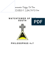 GOLDEN DAWM 4=7 Watchtower of the South