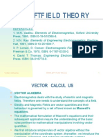 Field Theory Vector Algebra