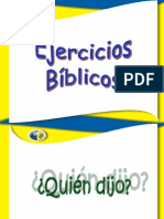 Ejercicios Biblicos 2