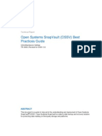 Open Systems Snapvault (Ossv) Best Practices Guide: Technical Report