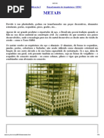 Metais na construção civil