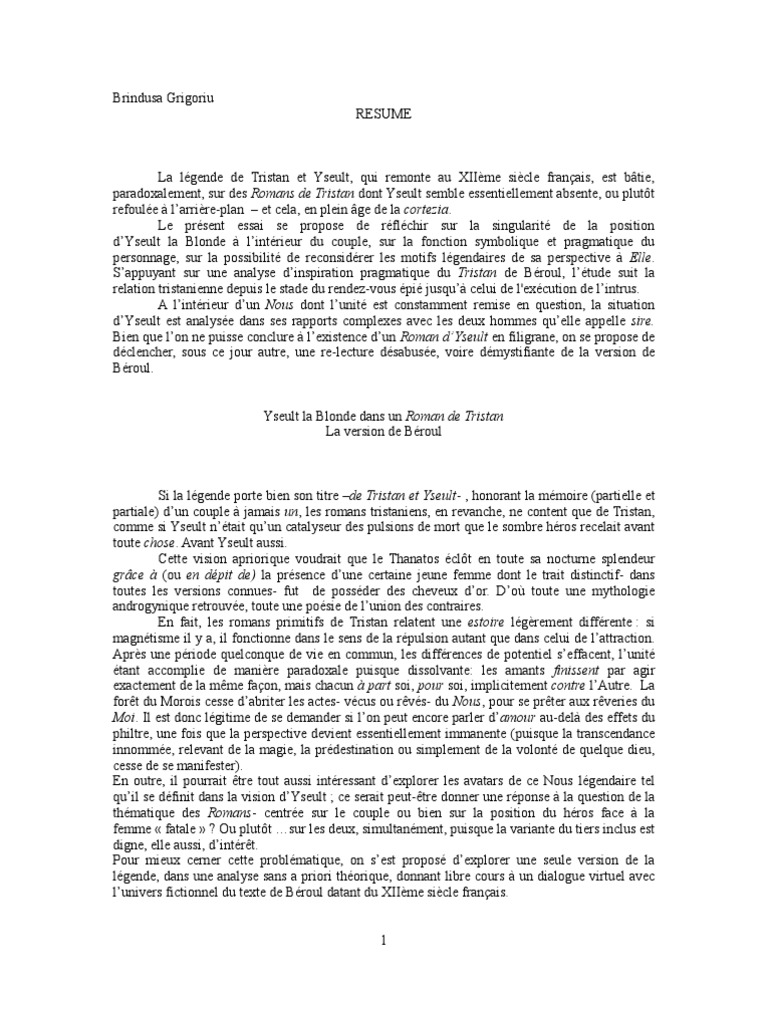 Yseult La Blonde Dans Les Romans de picture