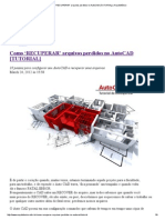 Download Como RECUPERAR arquivos perdidos no AutoCAD TUTORIAL _ Arquitetnico by tortorpsp SN203692497 doc pdf