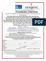 Barbara Comstock Fundraiser