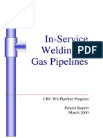 RSC - in Service Welding On Gas Pipelines - Part 1 - Michael Painter Final Report 01 Jun 2000