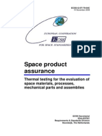 ECSS-Q-ST-70-04C - Thermal Testing For The Evaluation of Space Materials, Processes, Mechanical Parts and Assemblies