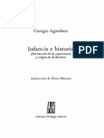 Agamben, Giorgio - Infancia e Historia Destruccion de La Experiencia y Origen de La Historia