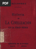 Seignobos Ch - Historia de La Civilizacion en La Edad Media (1892)