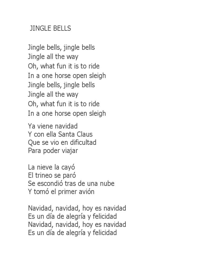 Jingle Bells Letra