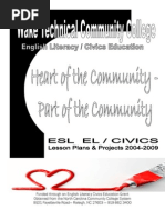 Download ESL ELCivics Lesson Plans  Projects 2004-2009 by aecesl SN20375036 doc pdf
