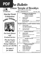 Download UT Bulletin October 2009 by Union Temple of Brooklyn SN20375418 doc pdf