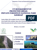 VM - Conflict Management in Protected Areas Private Forests in National Park Djerdap Nr.1.