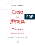 Gilles Deleuze - Cours Sur Spinoza