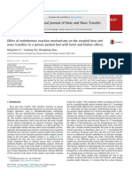 Effect of Endothermic Reaction Mechanisms on the Coupled Heat