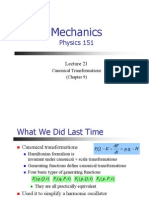 Canonical Transformations in Mechanics