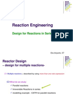 Week 11. Design for Reactions in Series