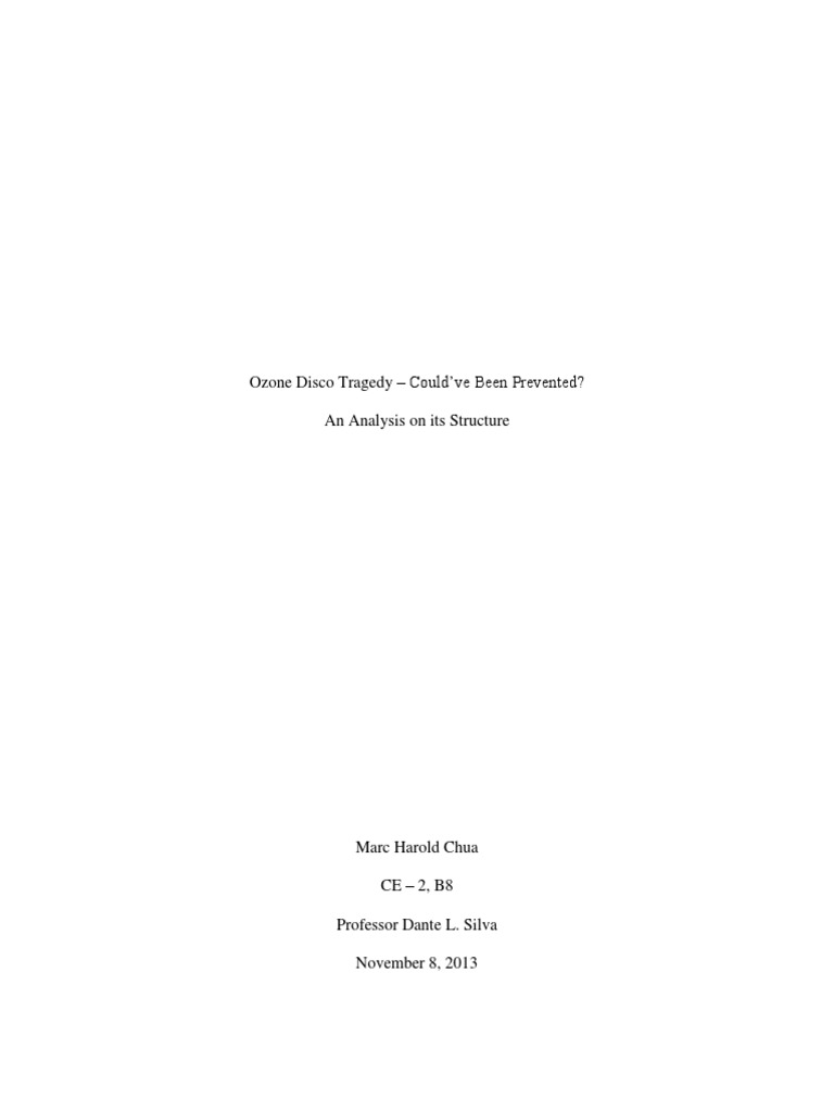 Ozone Disco Tragedy Structure Blamed | PDF | Nightclub
