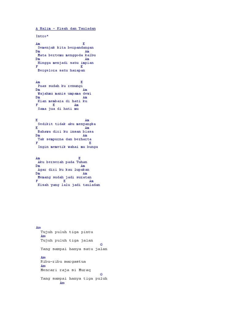 Kord Gitar Lagu Kanak Pdf