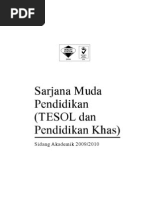 Download Sarjana Muda PendidikanTESOL  Pendidikan Khas by mediapendidik SN20380629 doc pdf