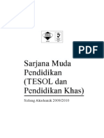 Sarjana Muda Pendidikan (TESOL & Pendidikan Khas)