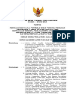 Perbawaslu No. 14 Tahun 2013 Ttg Perubahan Kedua Perbawaslu 15 Th 2012 Ttg Tata Cara Penyelesaian Sengketa Pileg