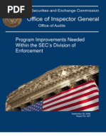 S.E.C. Inspector General's Recommendations