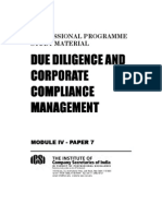 Due Diligence and Corporate Compliance Management