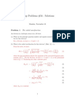 Group Problems #34 - Solutions: Monday, November 21