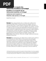 Audiências e recepção das novelas brasileiras em Portugal - Cópia