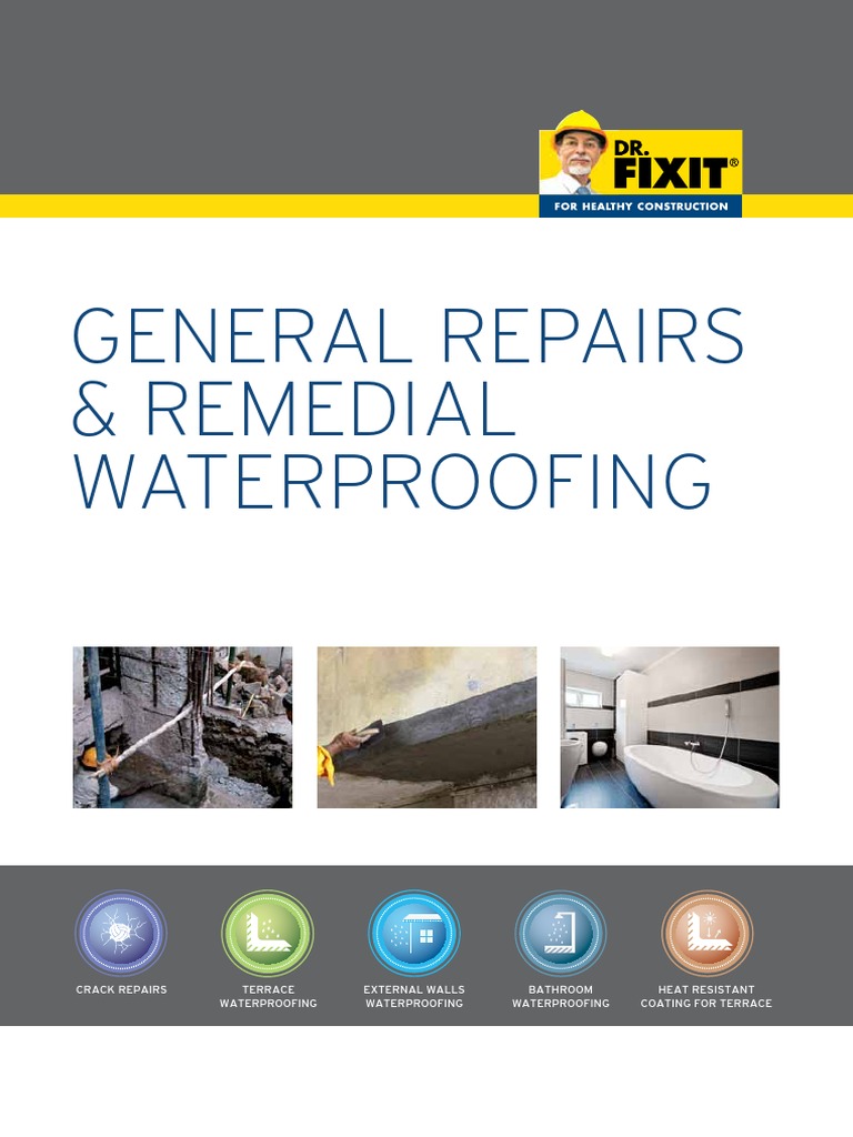 DR Fixit General Repair Remedial Waterproofing Guide | Download Free ...