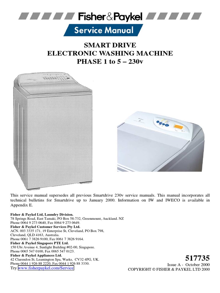 Fisher And Paykel Service Manual Electric Motor Water Heating