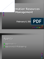 Information Resources Management: February 6, 2001