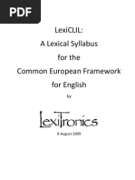 Download Common English Lexical Framework by Lexi Tronics SN20386024 doc pdf