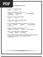 Questionnaire of Management Thesis