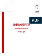 Cinemax Finance Presentation