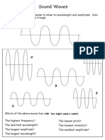 Sound Waves: (NB You Might Need A Ruler!)