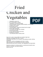 Stir-Fried Chicken and Vegetables