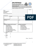 Form Kepanitian Studio Statistika 2014